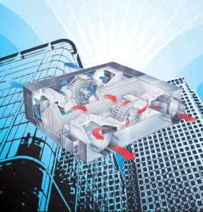 MVHR Heat Recovery Unit for AC