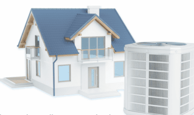 Home Air conditioner with heat pump for climate control